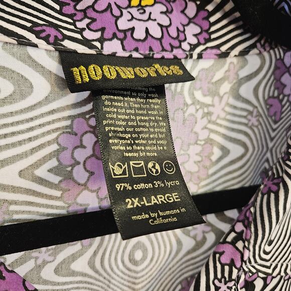 Nooworks Shortalls Purple Haze 2XL VGUC Dry Cleaned Only Worn Once No Flaws - Picture 3 of 10